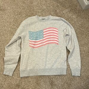 Living Fully American Flag Sweatshirt